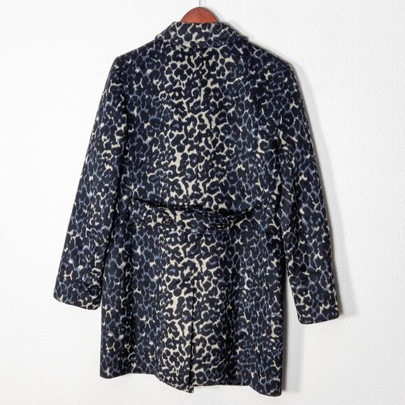 NEW Ann Taylor LOFT Women’s Coat Mobwife Animal Print High Stakes Luxe Size L - Picture 2 of 13